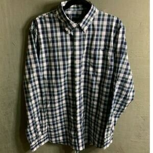 Arrow Men’s Sz Lg Shirt Casual Button Up, Check, Breast Pocket, Long Sleeve